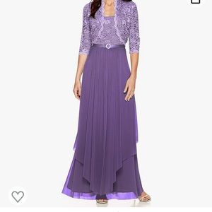 Formal dress. Lavendar. Worn once. Size 16